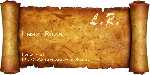 Lasz Róza névjegykártya