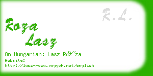 roza lasz business card